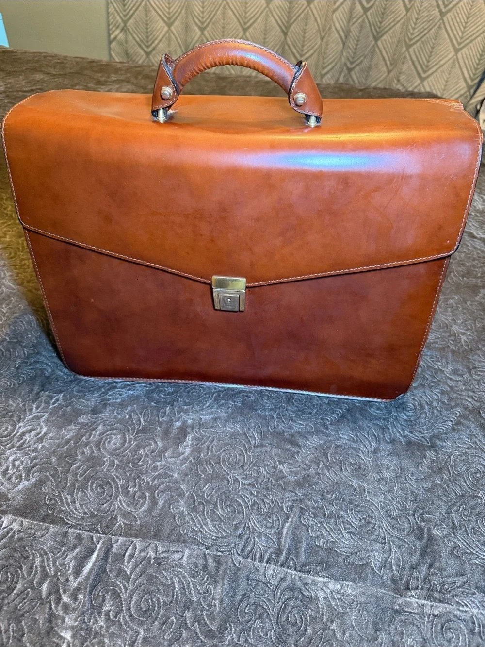 pratesi firenze vintage briefcase Classic Leather Briefcase - Brown from 1959